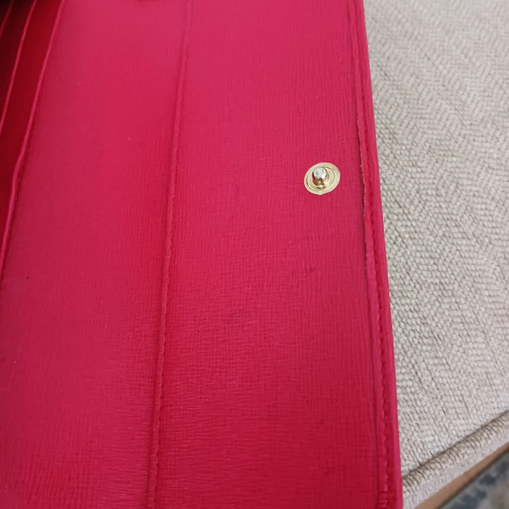 Furla pink saffiano leather wallet